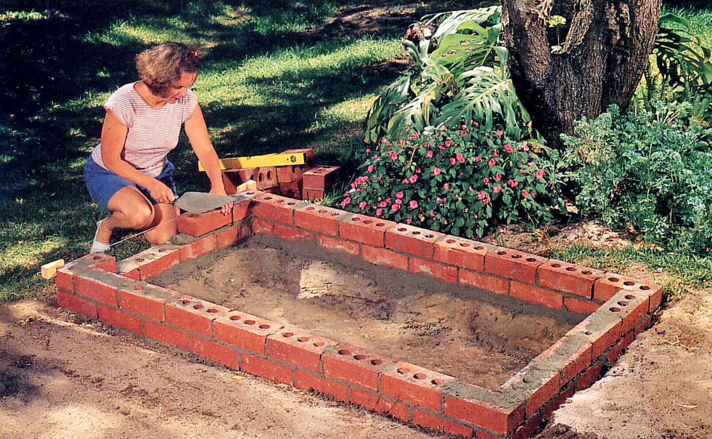 Corner blocks keep brickwork straight