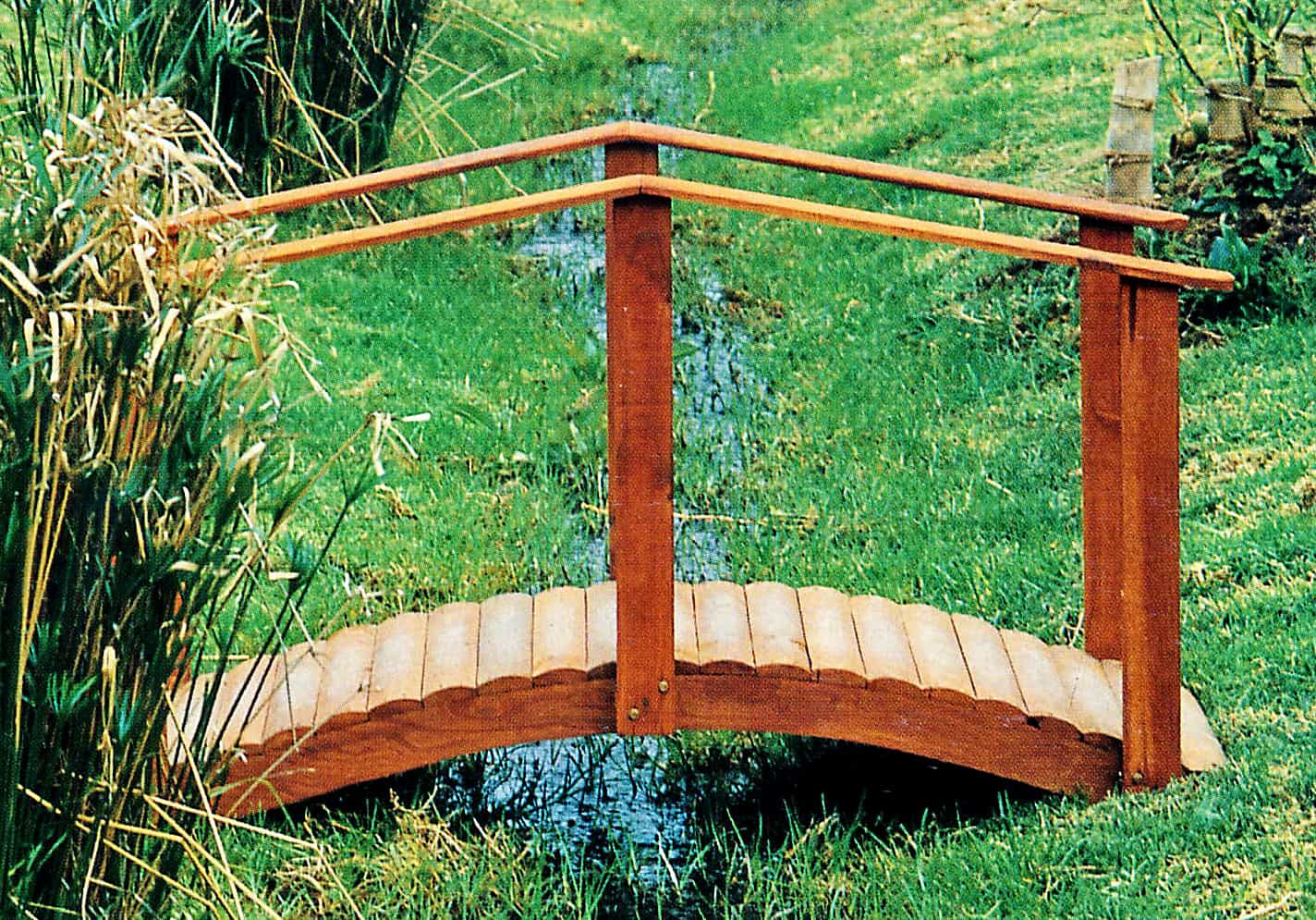 A simple wooden bridge