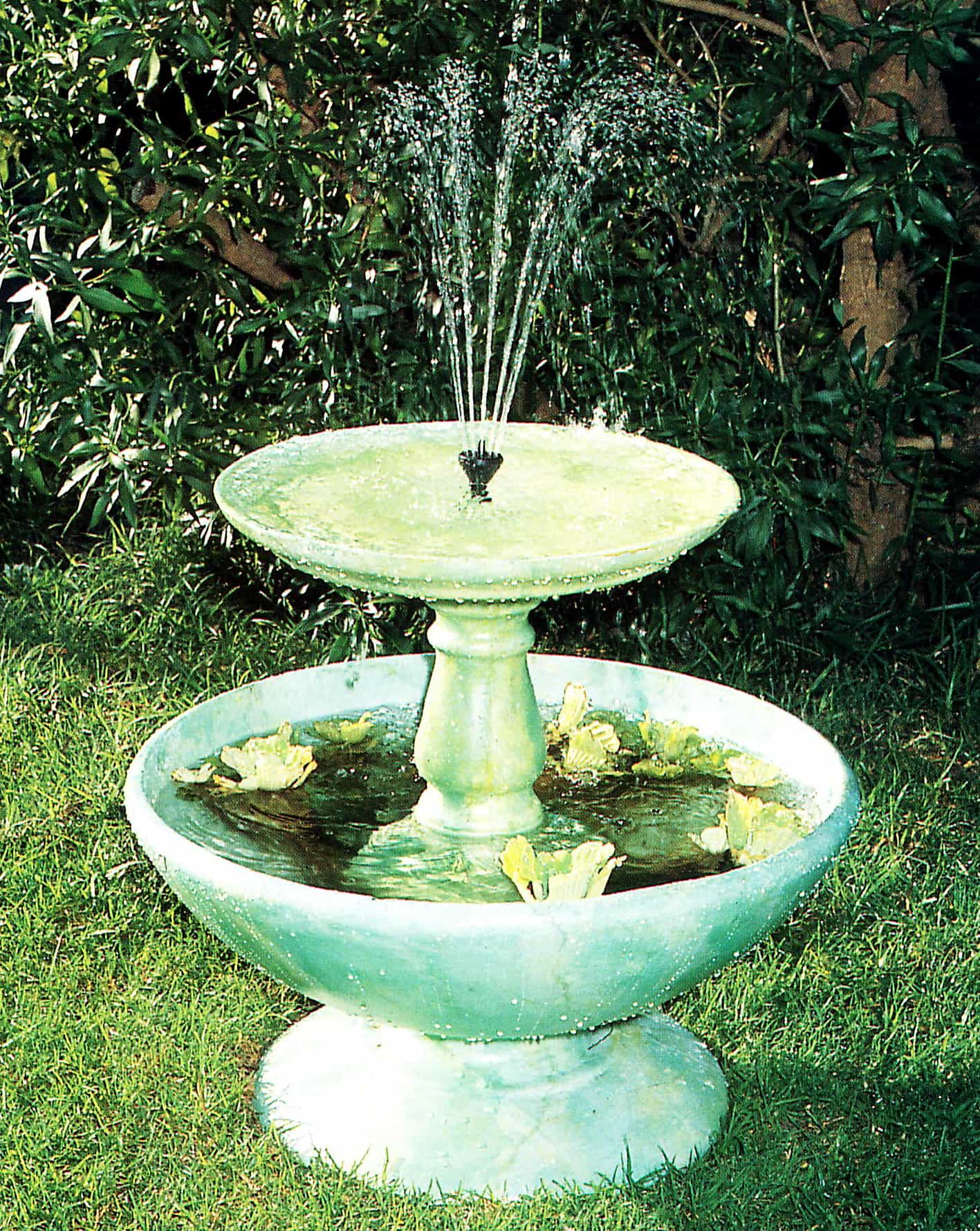 birdbath fountain feature