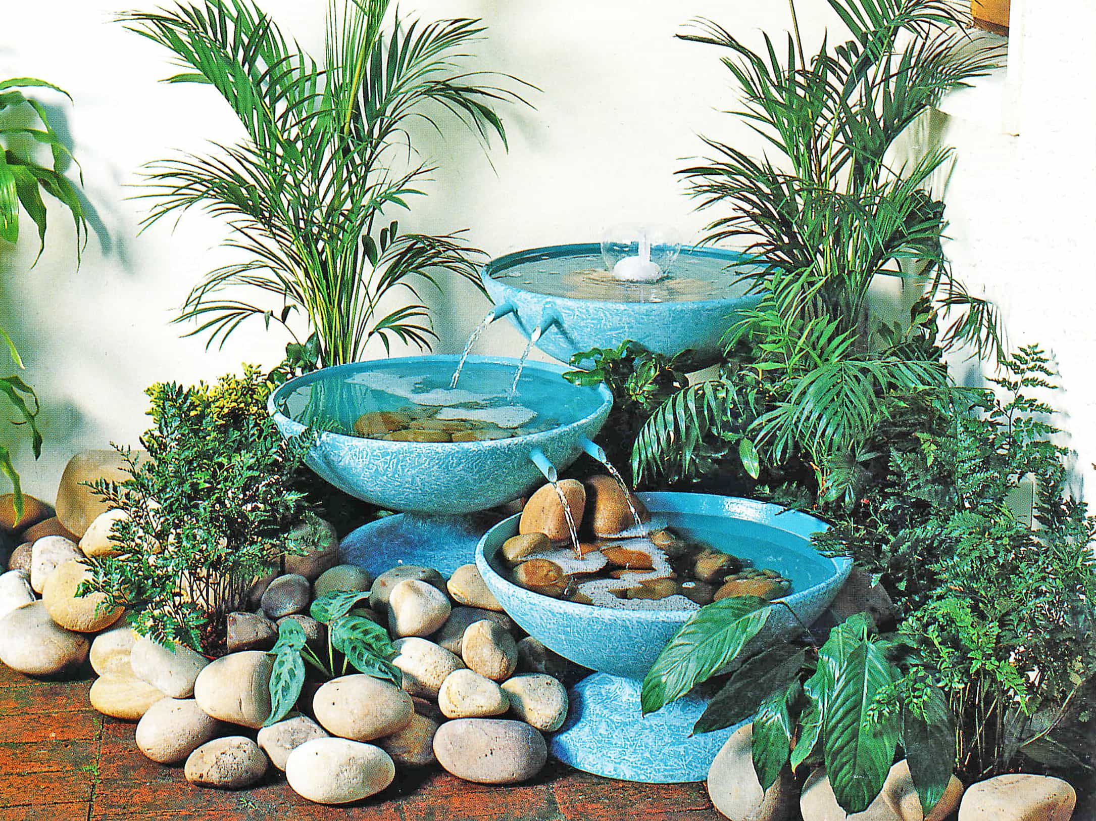 3 bowl water fountain