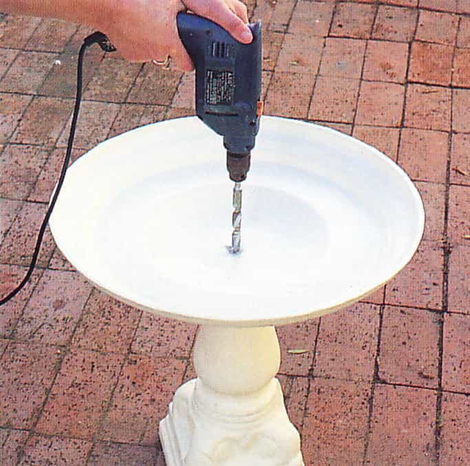 fountain drill hole