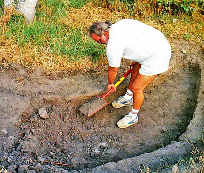 Dig out small duck pond